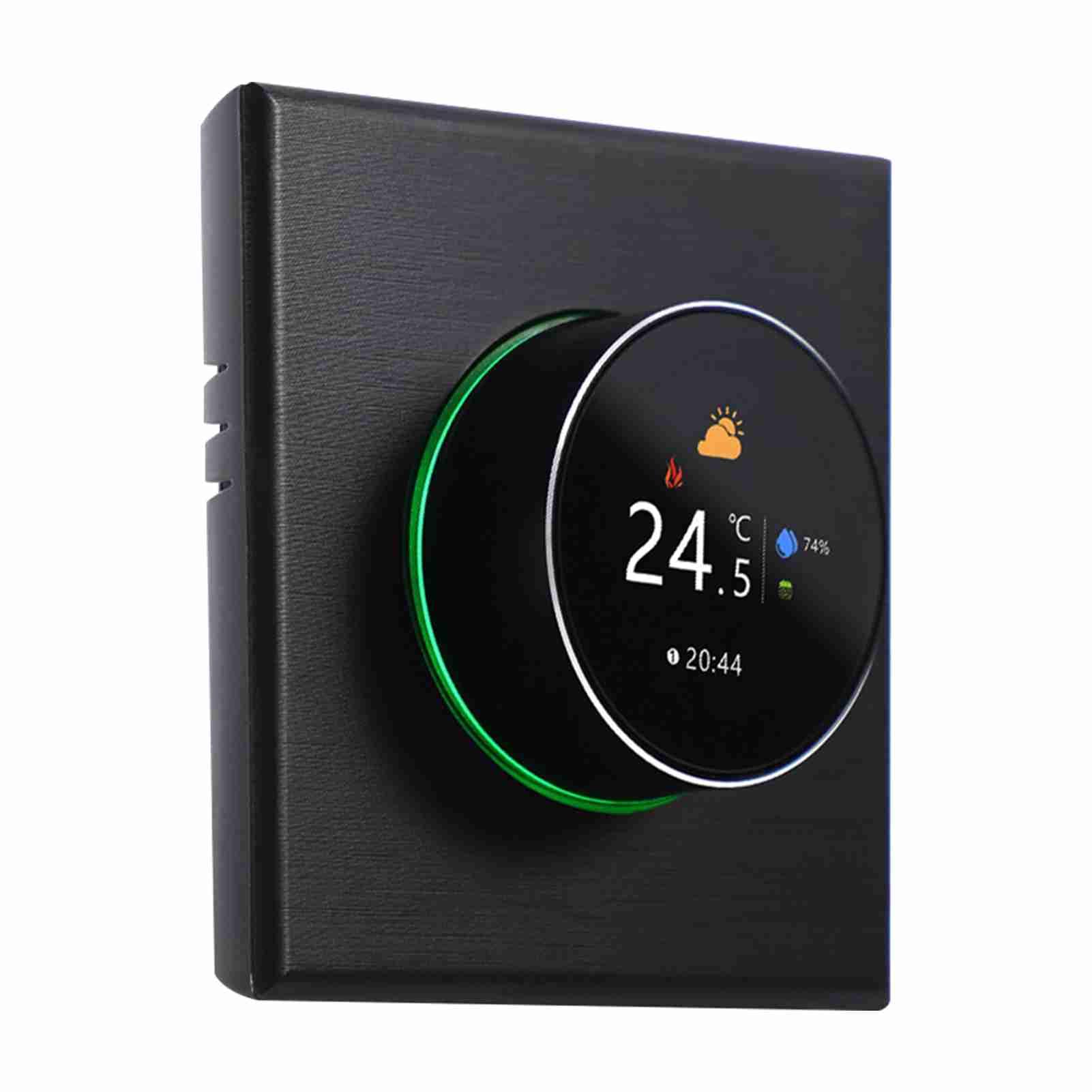 inteligentne termostaty, HUIOP Inteligentny termostat WiFi Kontroler temperatury Tygodniowy programowalny przycisk / aplikacja mobilna/sterowanie głosowe kompatybilne z / Home, dla c