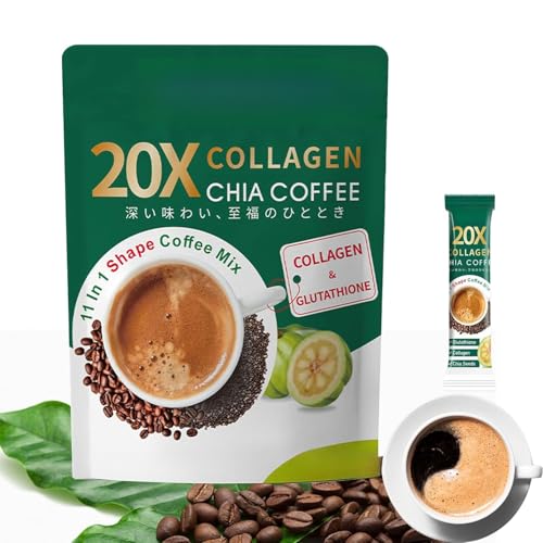 Café con chía y colágeno 20x en polvo mezcla energética 11 en 1