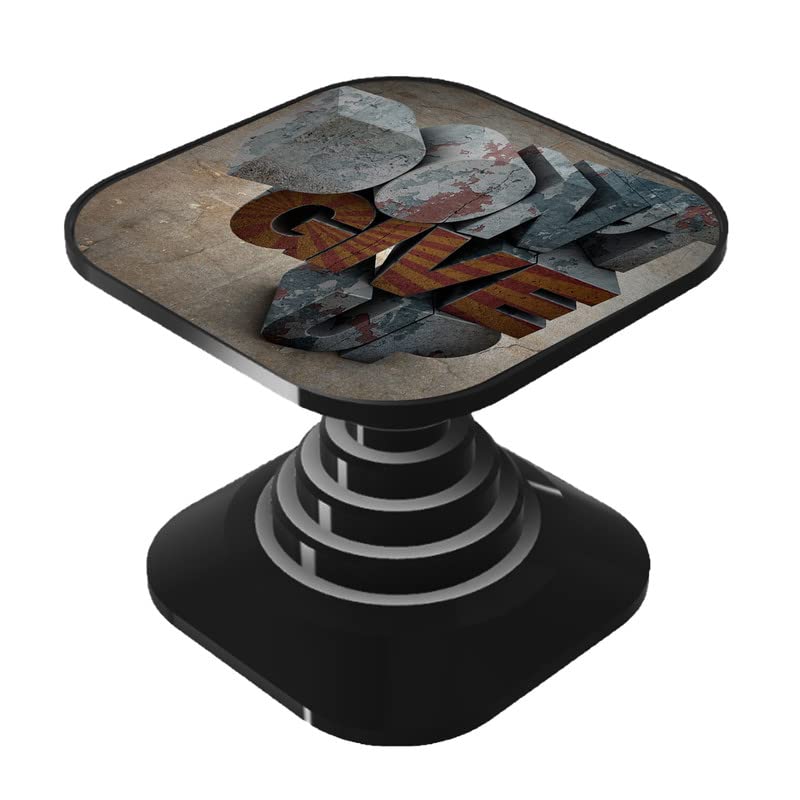 360 Degree Rotating Mobile Holder Grip & Stand for Phones, Tablets, Finger Selfie Holder Matte Finish Socket Expanding Square Mobile Socket Grips for Smartphones Don't give up [Q2Q08]-image-9