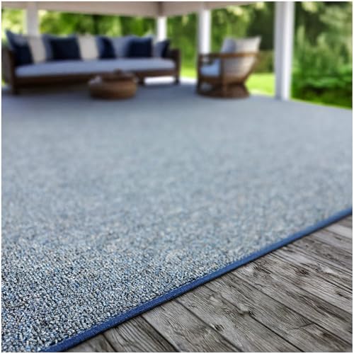 Tapete decorativo azul cobalto 4' x 8' miniatura 6