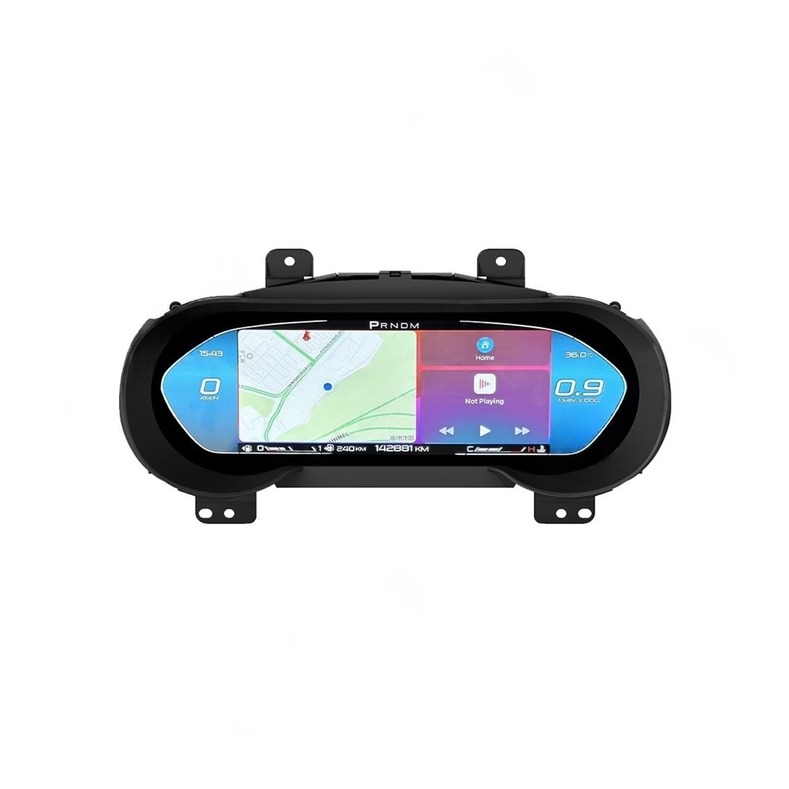 Clúster digital de salpicadero de coche con velocímetro LCD para Maserati Ghibli 8