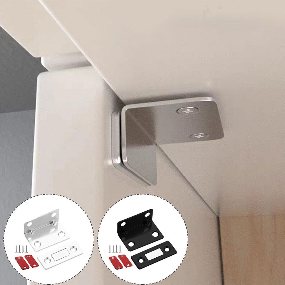 Aspirazione Per Armadio Da 10 Pezzi Con Potente Magnete Di Grandi Dimensioni Silver 91918043 - Foto 6