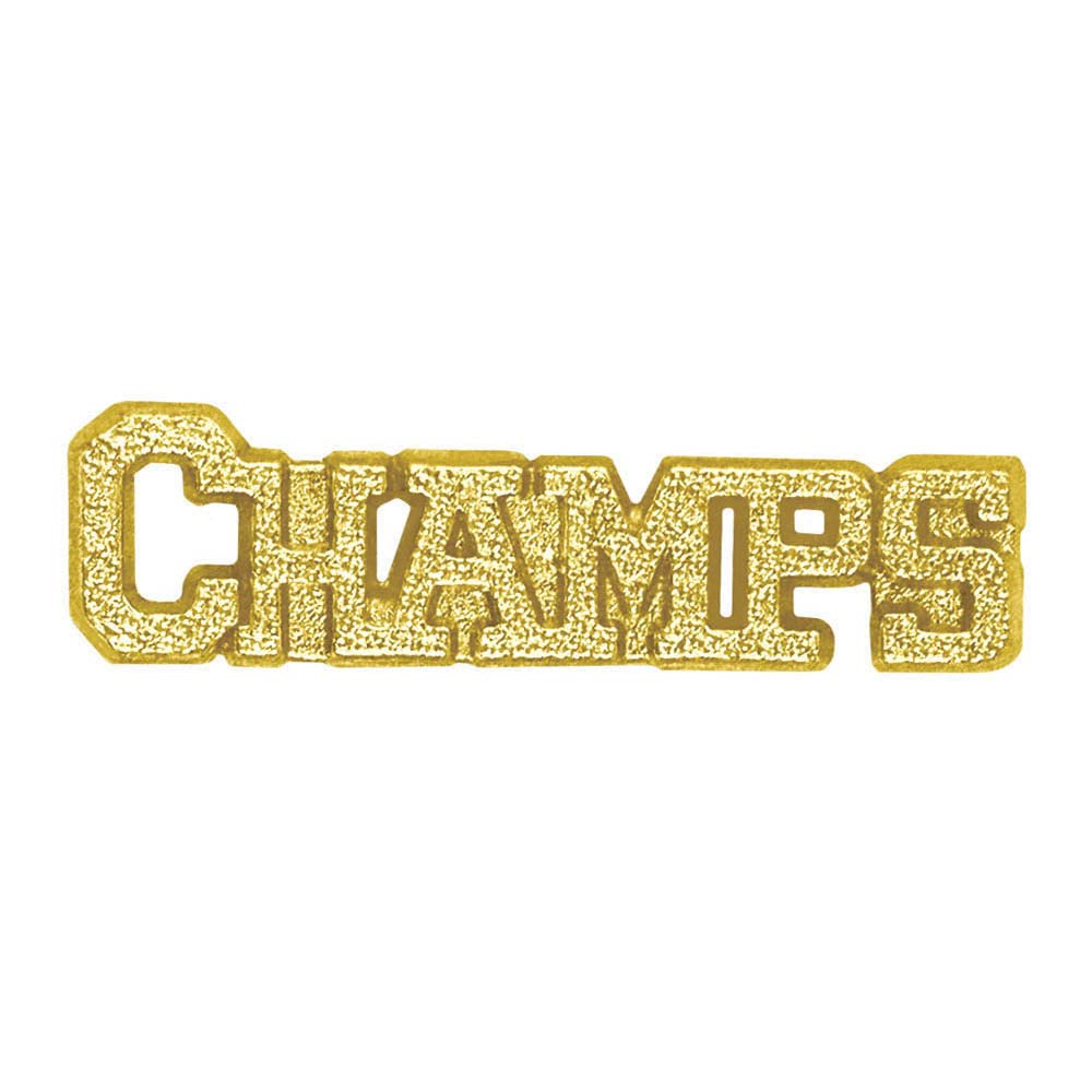 Sports Chenille Lapel Pins: 44 Varieties - Bright Gold - Unisex - Clutch Back