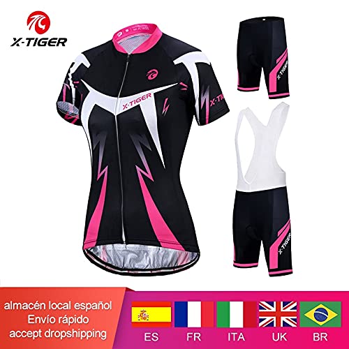 Conjunto de Camisa de Ciclismo Feminino X-tiger, Verão Anti-uv, Roupas de Bicicleta de Montanha com