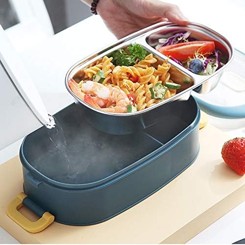 Portable 304 Stainless Steel Lunch Box Office Worker Bento Box 2020 New Large Capacity Student Children Food Container (Color: B, Size: 21 * 11.5 * 7CM) (C 21 * 11.5 * 11.5CM)