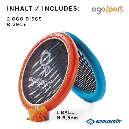 Schildkröt® Ogo Sport Set, 2 Ogo Softdiscs Ø29cm, 1 Ball, Standardgrösse, der beliebte Spiel-Klassiker, 970090