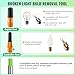 Dreyoo Broken Bulb Changer for High Ceilings, Light Changer for Changing Broken Incandescent and Candelabra Bulbs, Compatible with Standard Threaded Extension Pole, Pole Not Included (Orange)