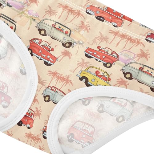 Cartoon Cars Palm Trees Toddler Girls's Underwear 2T 202c17544