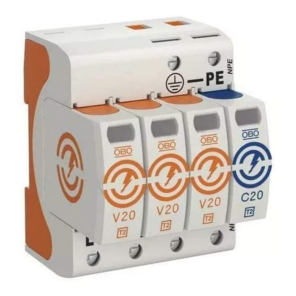 OBO Bettermann® Scaricatore di sovratensione V20, 3 poli+NPE 280 V