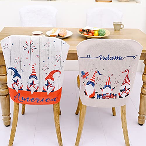 2Pcs Independence Day Chair Cover Festival Party Home Chair Backrest Covers For Home/Wall/Room Decor #TOP1