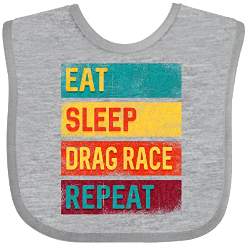 inktastic Drag Racing Eat Sleep Drag Race Repeat Baby Bib