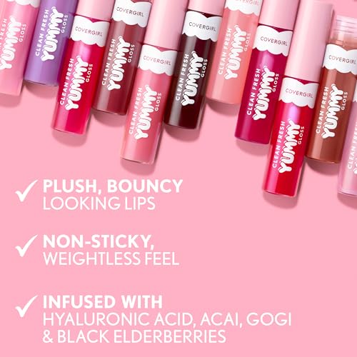COVERGIRL Clean Fresh Yummy Lip Gloss, Sheer, Natural Scents, Vegan Formula - 120 Sunshine Rays, 0.33 fl oz - image 4