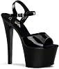Pleaser SKY-309 Blk PatBlk