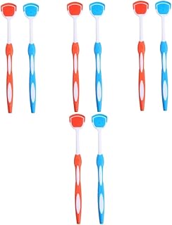 Beavorty 8 Pçs Escova De Limpeza De Língua Ferramentas De Limpeza Doméstica Multifuncional Escova De Limpeza De Silicone Escova De Língua Escova De Língua Raspador De Língua Tung Raspador