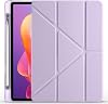 حافظة متوافقة مع Kilifplus Xiaomi Redmi Pad 2 Tri حامل قلم سيليكون قابل للطي غطاء ناعم من جلد البولي يوريثان مع حافظة للكمبيوتر اللوحي [غطاء ذكي، وضع السكون] - أسود