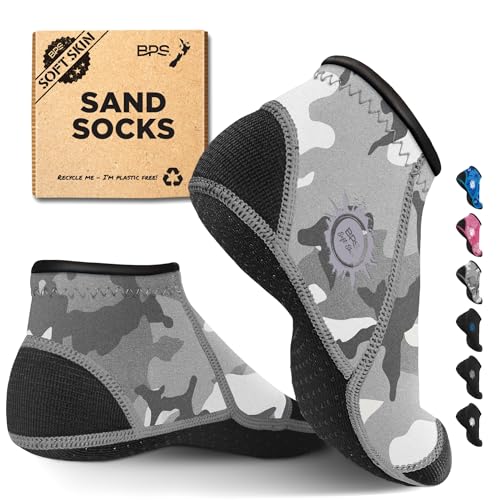 Image of BPS 'Aqua Series' 3mm Neoprene Water Socks for Sand, Beach, Soccer, Volleyball, Wetsuit Booties