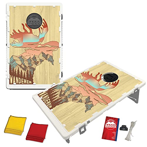 Natural Whimsical Moose Bean Bag Toss Game by BAGGO Natural Edition