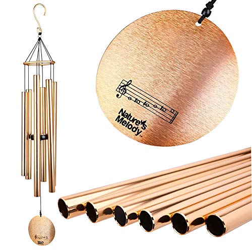 Image of Nature's Melody Aluminum Wind Chime (42 inch, Gold)
