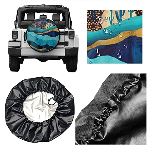 Landschap Print (36) Reserveband Cover Wiel Beschermers Waterbestendig Universele Reservewiel Band Cover Fit voor Jeep… - Image 6