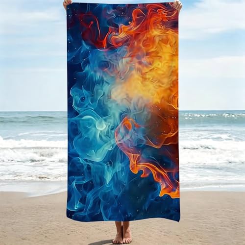 Serviettes piscine grande taille serviette de bain voyage - 2