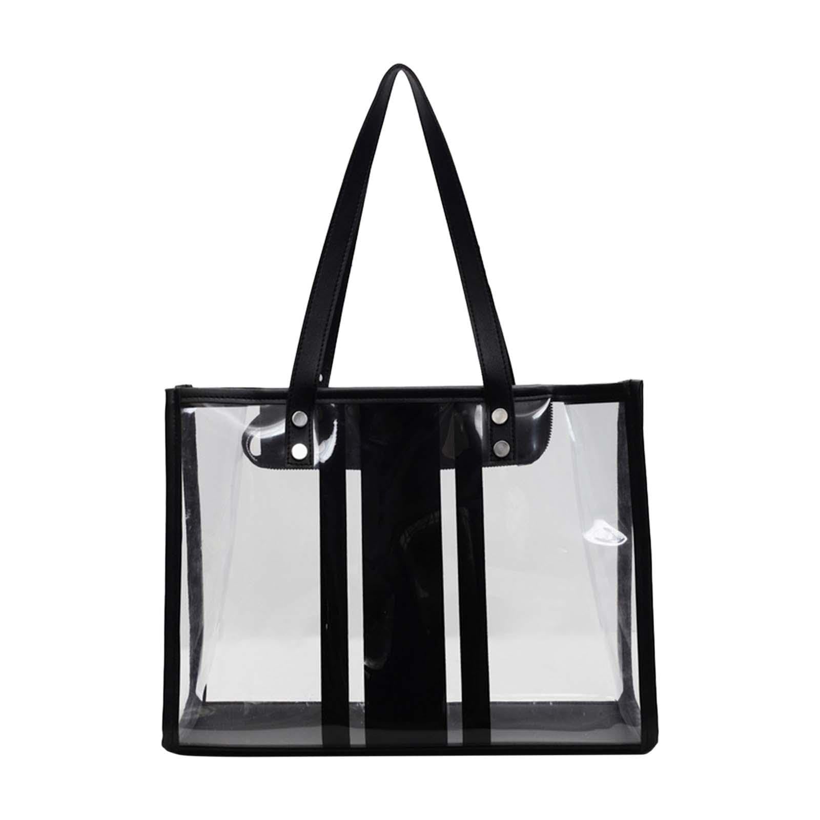 Bolsa de playa transparente para mujer, ligera, de primera calidad, para vacaciones, playa, viajes