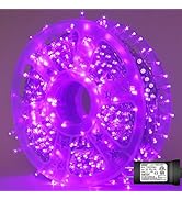 YEGUO Purple Halloween Lights, 165ft 500 LED String Lights Outdoor, Christmas Lights Indoor, Gree...