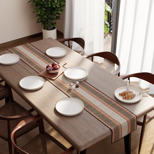 Image of Encasa XO Dining Table Runner 8 Seater, Handcrafted Madurkathi River Grass