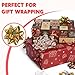 JOYIN 46PCS Christmas Bows and 2 Rolls of Ribbon Assortment, Multi-Colored Size Assort Self Adhesive Gift Bows and Curling Ribbons for Gift Wrapping, Birthday Wedding Xmas Presents Decoration