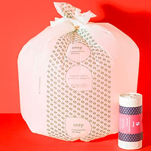 SEEP Compostable 50 Litre Bin Bags 50L Eco Friendly Bin Liners