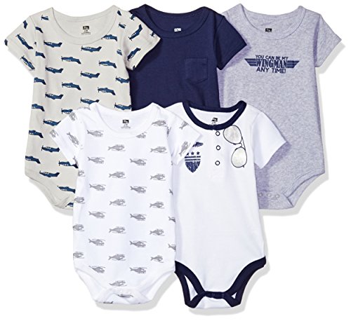 HUDSON BABY Baby Cotton Bodysuits, Wingman, 18-24 Months