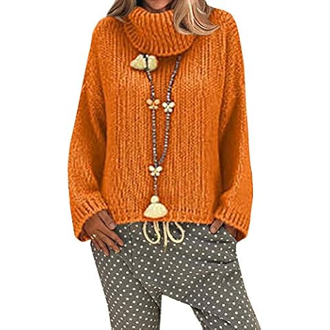 Pull Col Roulé Orange ORANDESIGNE Cover