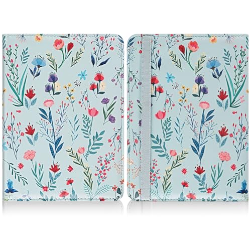 Image of HoYiXi Universal Case for 6.8 Inch 7 Inch Kindle eReaders Compatible with Paperwhite /Kobo /BOOX T68 /iReader Ocean,6.8-7 inch eReaders Protective Case Cover Elastic Rope,Blue Flowers