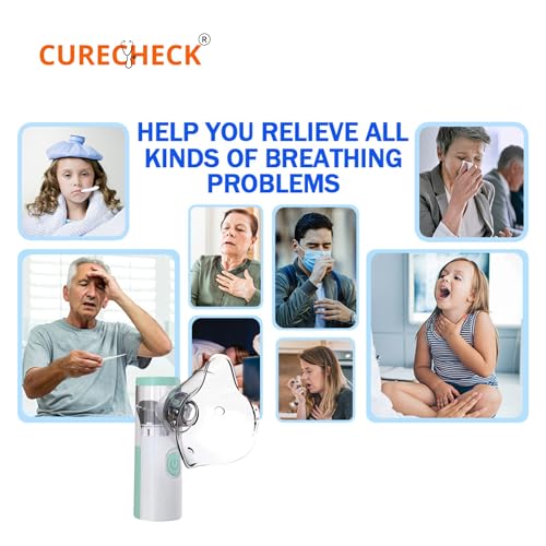 Image of Portable Mesh Nebulizer | Humidifier for Baby & Adults | Handheld Personal Nebulizer | Powerful Flow | Travel Friendly | Lightweight | Batteries & USB Included