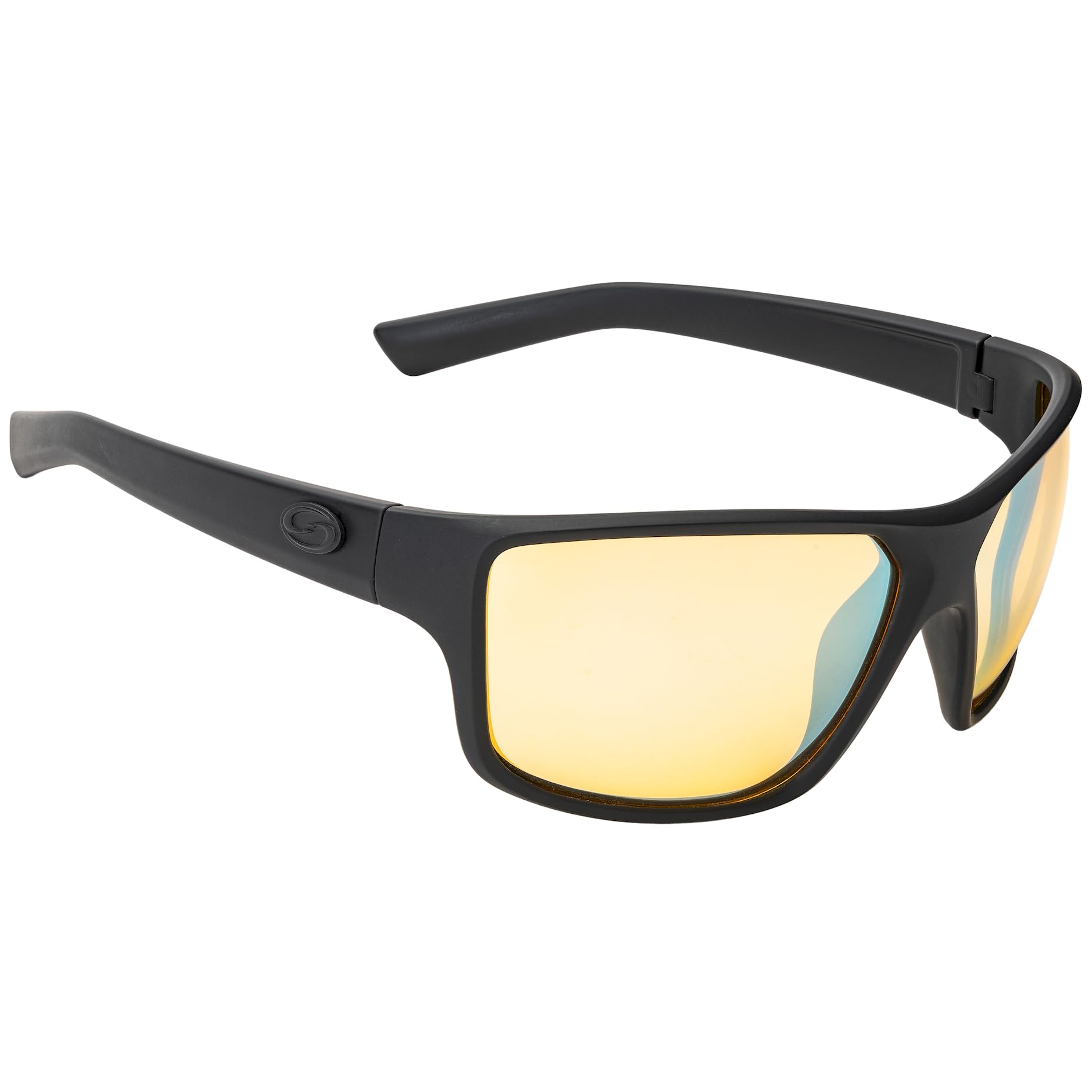 S11 Optics Clinch/Nero Opaco Cornice Giallo Argento Specchio