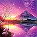 Diamant Peinture Coucher de soleil paysage,5D DIY Diamond Painting Complet Kits, Grand Broderie Diamant pour Kinder/Adultes, Strass Diamant Arts Craft la Décor Murale à la Maison(40x50cm/16x20in)
