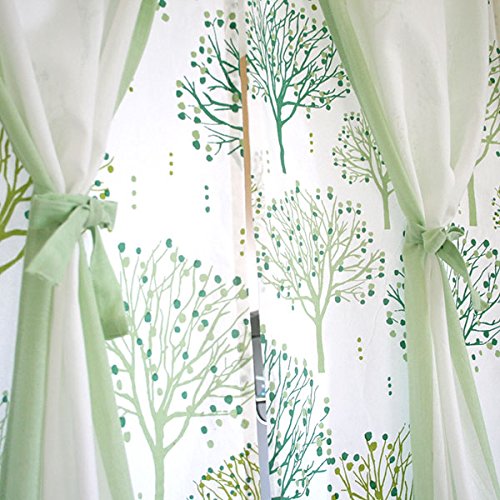 Amazon｜SunnyDayFabric のれん 2重のれん パウダーカラー グリーン