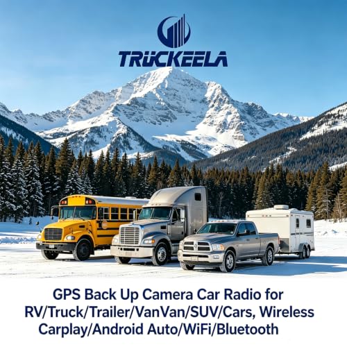 Image of 8-Channel Rader Sensor Touchable 128GB Large Alarm Screen 1080P Backup Camera 10.36-Inch Monitor & Built-in DVR Video for RV Truck Trailer Rear Side Front Reversing View Wired System Image Waterproof
