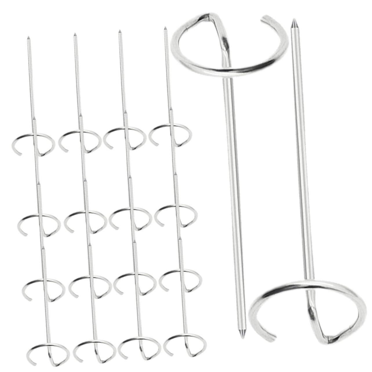 INOOMP 40pezzi Spiedini Inossidabile Per Friggitrice Ad Aria Spiedini Riutilizzabili Per Bbq e Grigliate Accessorio Verticale Per Cottura Uniforme Di Pesce e Verdure