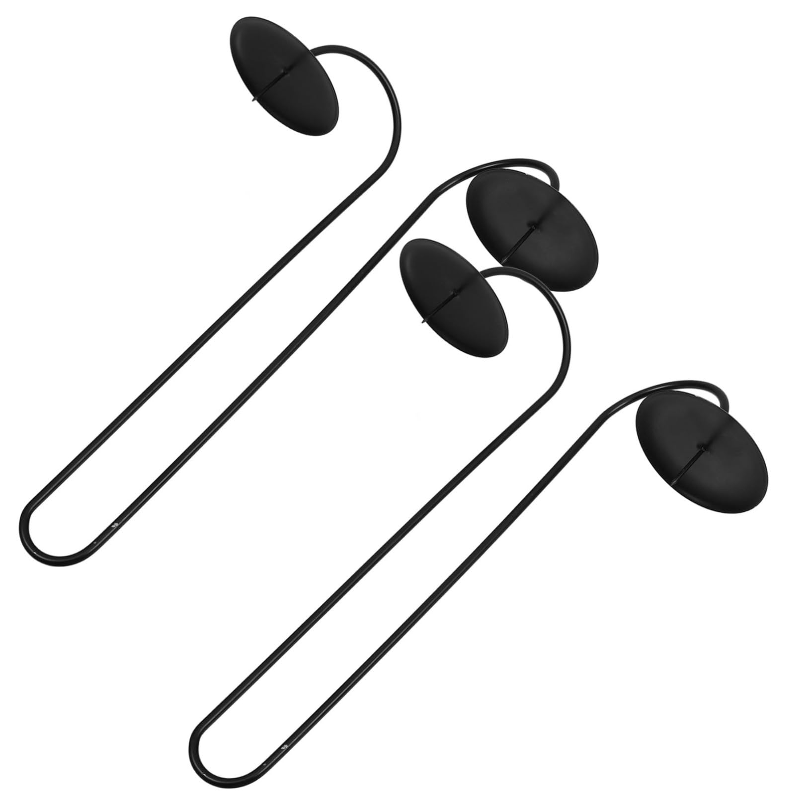 HOOTNEE 2pcs Vintage Wall Candle Sconce Holder Double Arm Iron Wall Mounted Candle Stand for Home Decor Fireplaces and Weddings Stylish Decorative Sconces