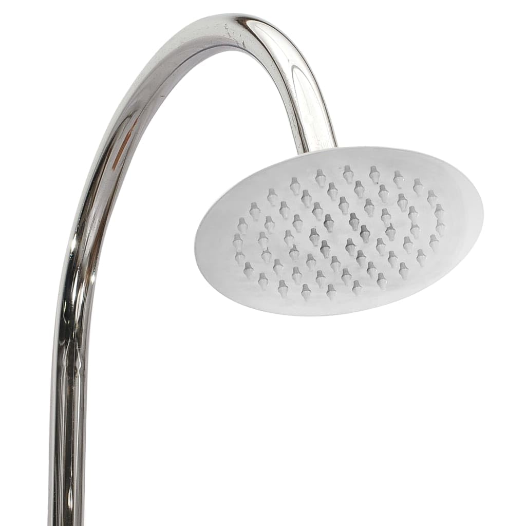 VidaXL Ducha de jardín 75x75x210 cm Madera de teca sólida