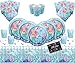Offer Shop Magical Mermaid Party Supplies Kit da tavola per Feste di Compleanno per Bambini 16 Ospiti Under The Sea- Mermaid Plate Cup Napkins Table Cover