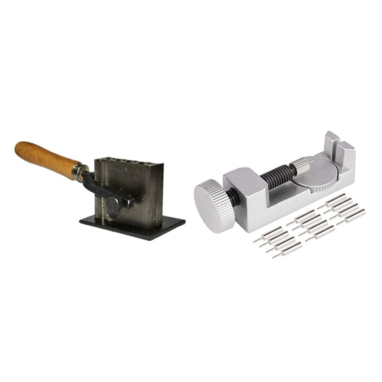 Kit de extracción de eslabones de Reloj con Herramienta para Quitar Correas y Molde para Ranuras de lingote, Herramientas de joyería y prensador Manual para reparación de Relojes.