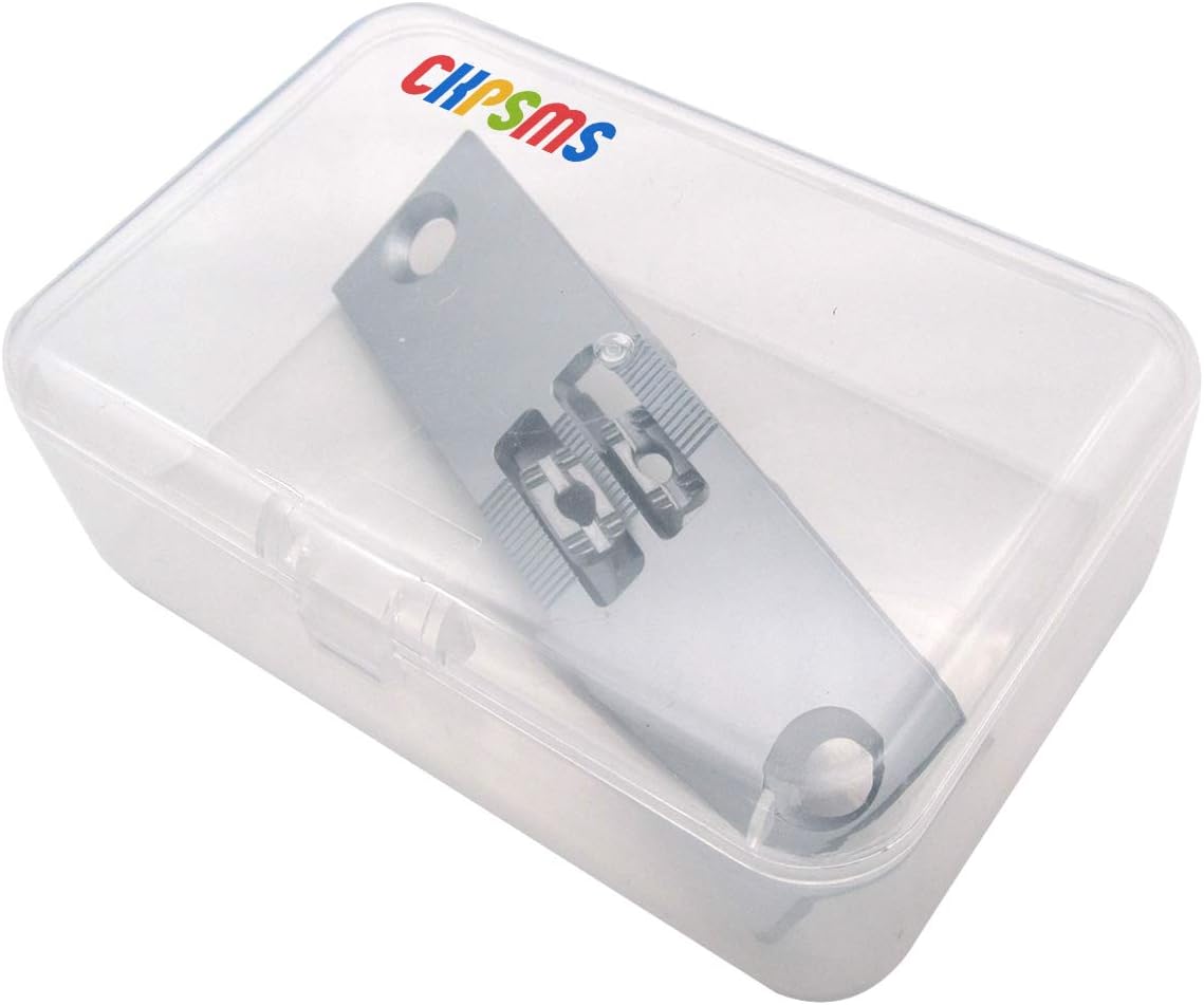 CKPSMS Brand - 1SET #GC867-DNP+GC867-DFD Needle Plate & Feed Dog Compatible with DURKOPP Adler 867 Double Sewing Machine (8MM Needle Size)