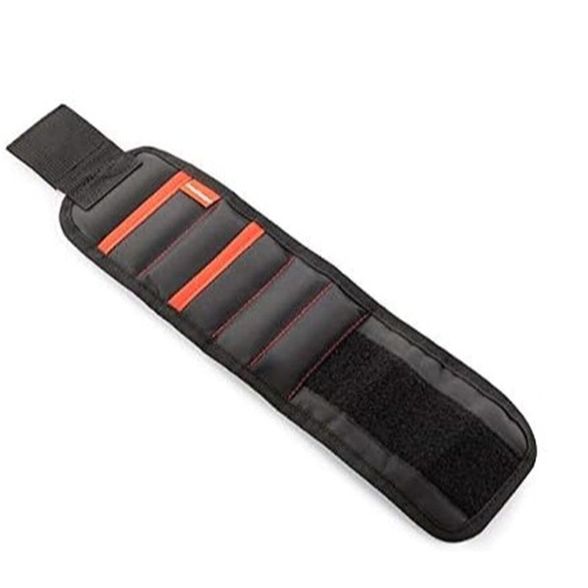InnovaGoods Magnetisches Werkzeugarmband – Magnetisches Heimwerkerarmband mit 15 starken Magneten, Klettverschluss, 2 Taschen, ergonomisch und atmungsaktiv