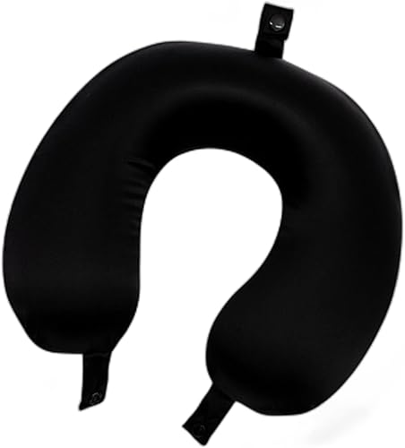 ROSEWARD Almohada de cuello 100 % seda de morera para viajes, almohada de viaje de seda real para aliviar el dolor para dormir, almohada de avión de