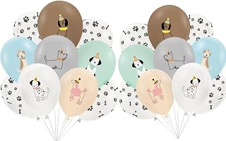 Dog 12 Month Picture Banner - Monthly Photo for First Year Birthday Decoration, Milestone Supplies, Baby Shower, Puppy Theme First Birthday, Party Decoration (24pcs Balloons)