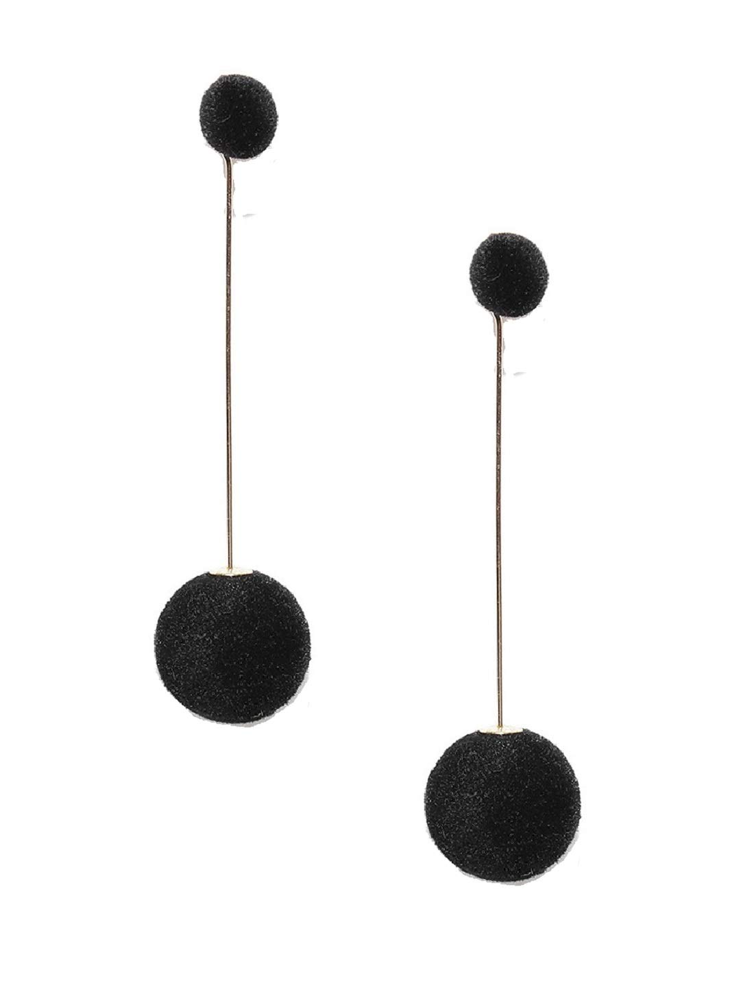 Fabula by OOMPH Jewellery Womens Gold Tone Metal and Crystal Drop Earrings, (Black and Gold) (B07JBBTKM5) Amazon Price History, Amazon Price Tracker
