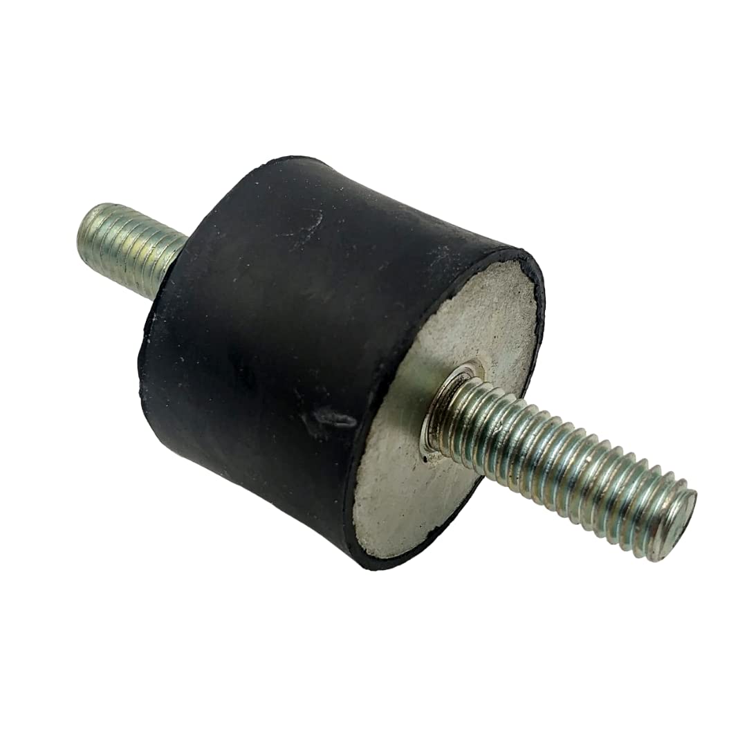 Supporti per bobina in gomma M10-50 x 50 mm maschio/maschio, isolatore antivibrazione, pompa ammortizzatore cilindrico per compressore d'aria, ammortizzatore cilindrico (M10 filettatura x 28 mm I - 50