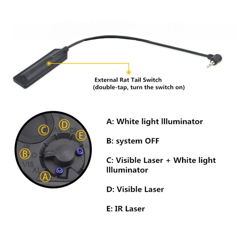 HWZ Element 2020 PEQ-15 styl etui na baterie latarka LED (czarna) do AEG GBB CQB tb68