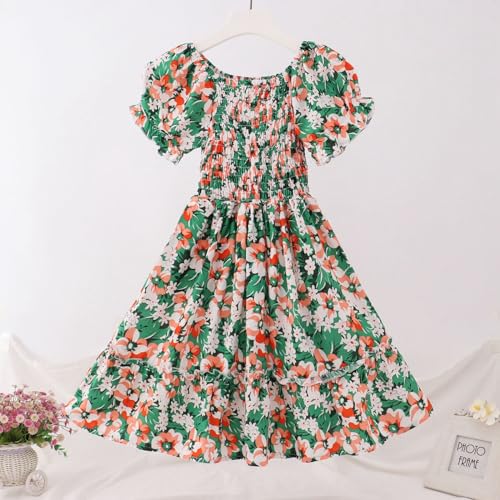 Vestido de princesa elástico para niñas que buscan comodidad veraniega 2